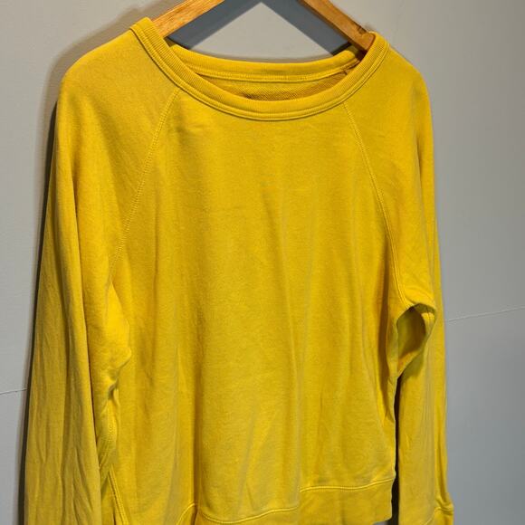 Everlane Yellow Cotton Sweatshirt - size Large - Picture 3 of 5
